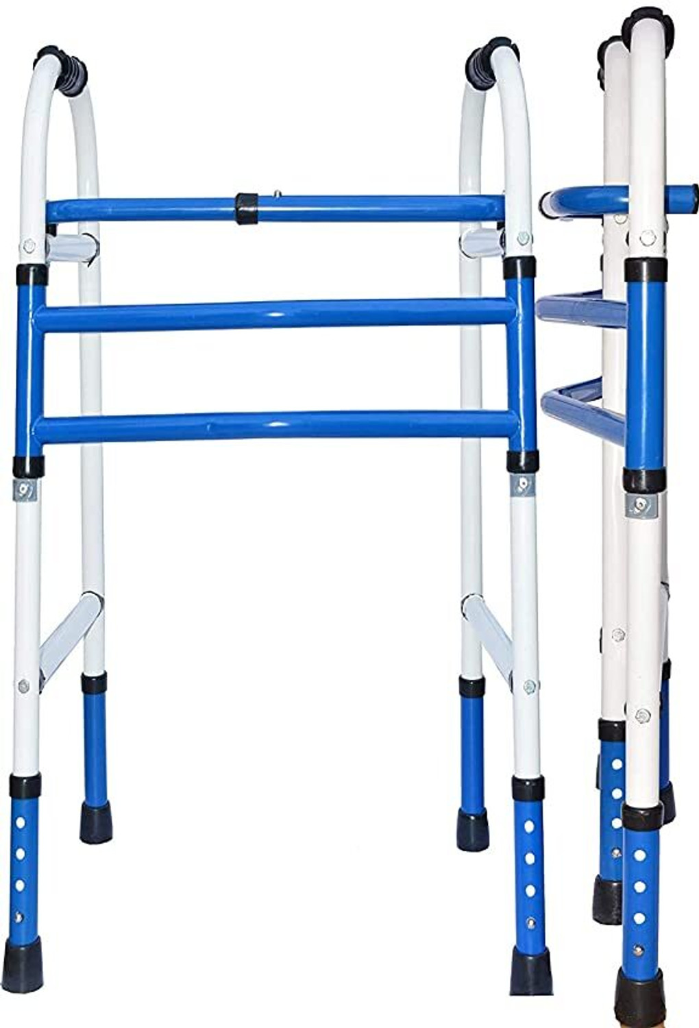 Image of kgn surgical Light Weight Height Adjustable Foldable wr 76 Walker for Adult & Old Age People Walking Stick