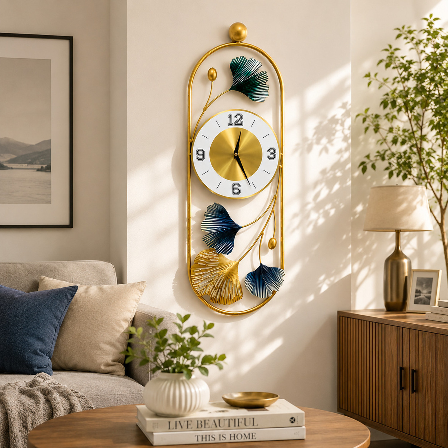 Image of Funterest Analog 10 cm X 22.5 cm Wall Clock (Multicolor, Without Glass, Standard)
