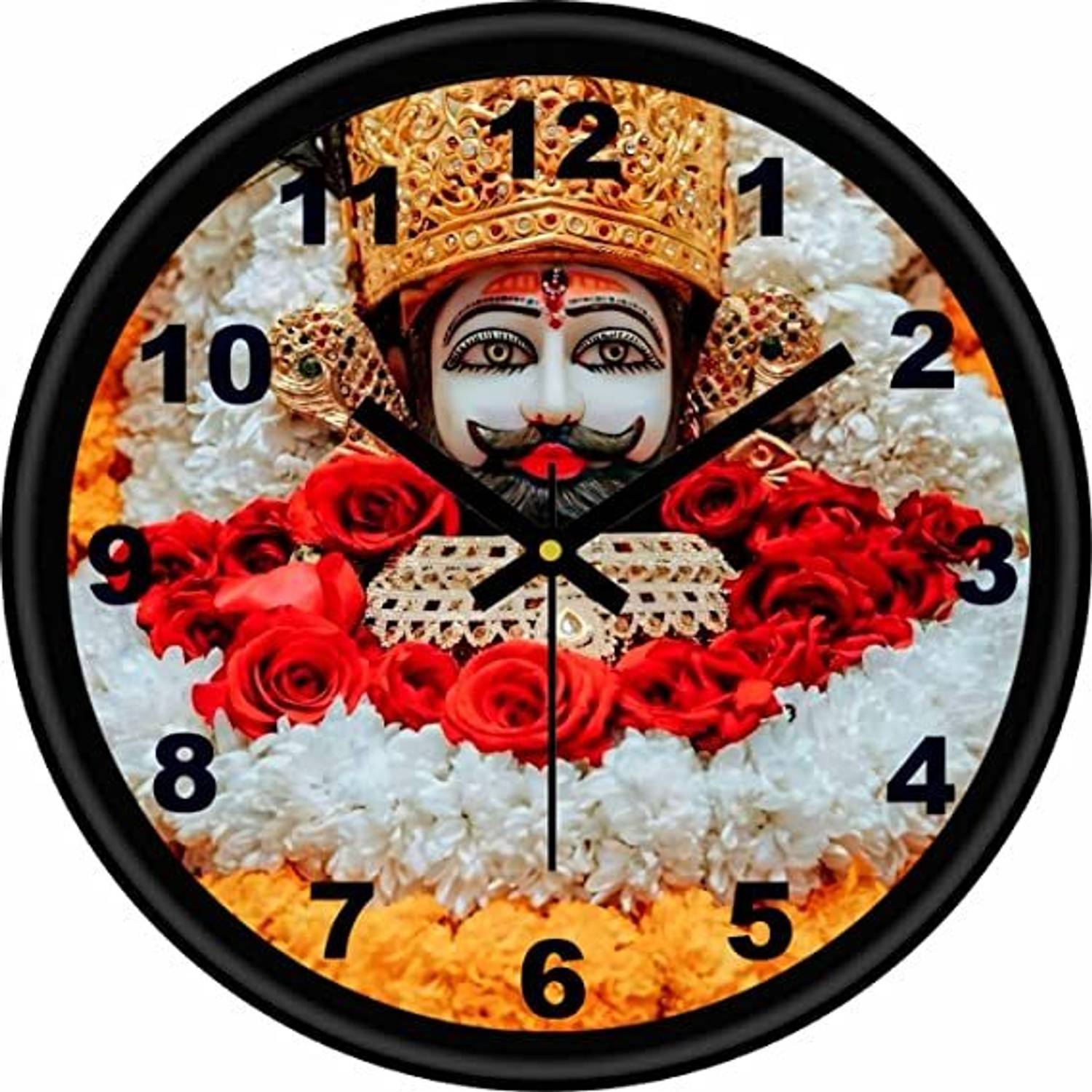 LAKHDATHAR CREATION Analog 10 cm X 25 cm Wall Clock (Multicolor,