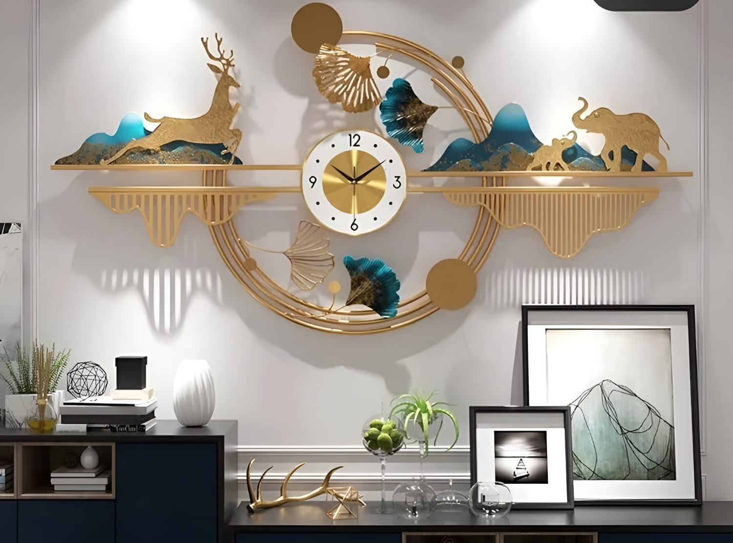 Image of Jinsharnam Analog 50 cm X 95 cm Wall Clock