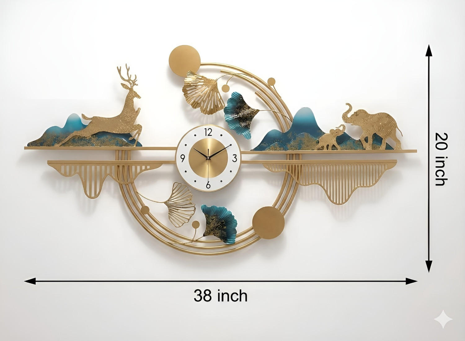 Image of Jinsharnam Analog 50 cm X 95 cm Wall Clock