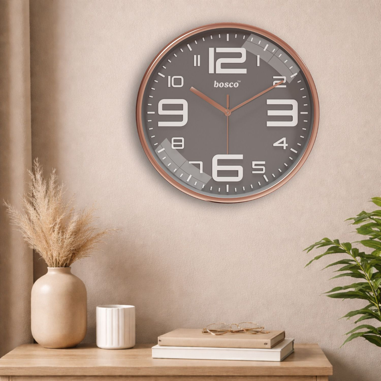 Image of BOSCO Analog 30 cm X 30 cm Wall Clock