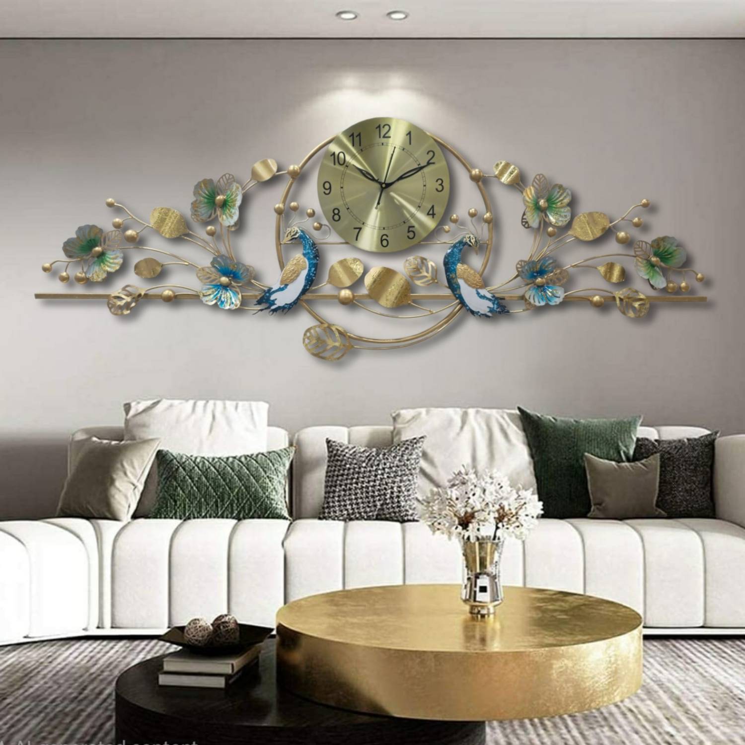 Am Home Décor Analog 50 cm X 100 cm Wall Clock