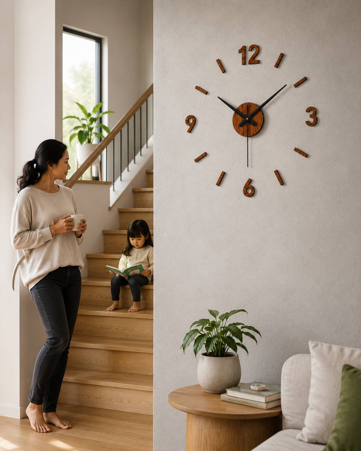 FASTQT 70x70 cm Analog Wall Clock - Image 5