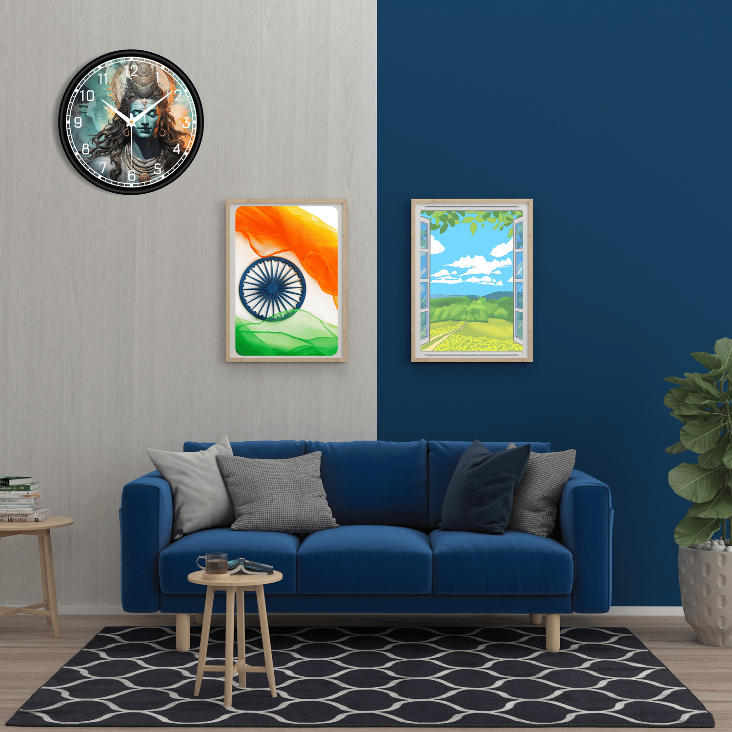 Image of TrendsTube Analog 25 cm X 25 cm Wall Clock