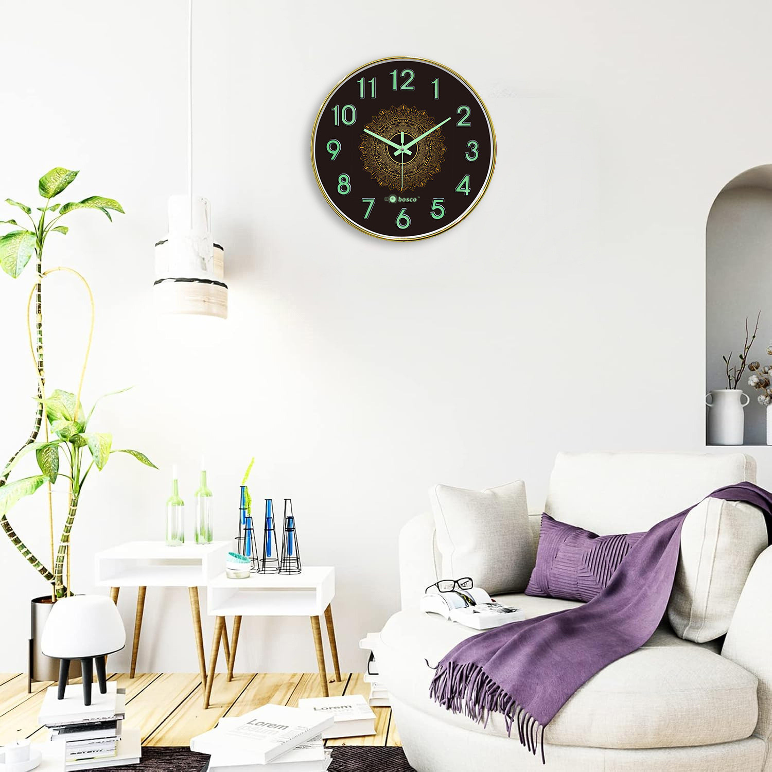 Image of BOSCO Analog 33 cm X 33 cm Wall Clock