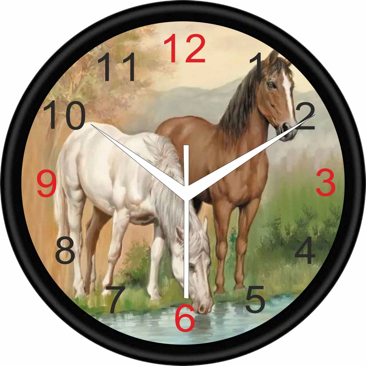 LAKHDATHAR CREATION Analog 10 cm X 25 cm Wall Clock (Multicolor,