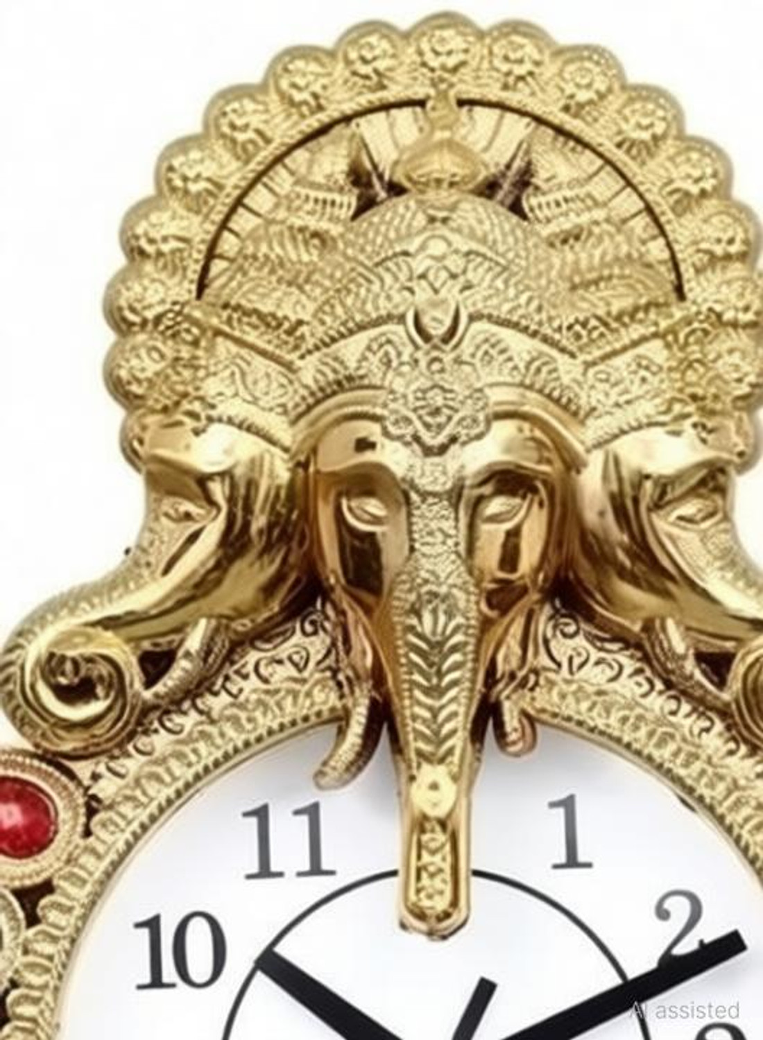 Image of DecorHouse Analog 32 cm X 26 cm Wall Clock (Multicolor, With Glass, Standard)