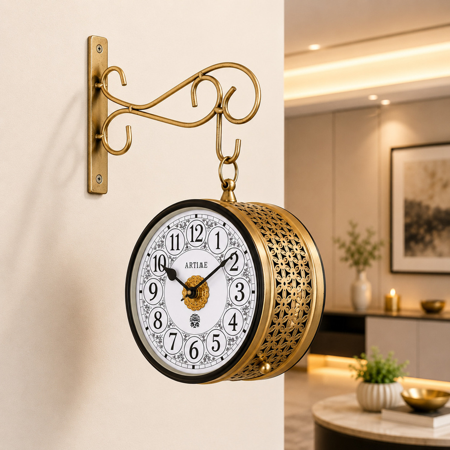 Artime Analog 20.32 cm X 20.32 cm Wall Clock