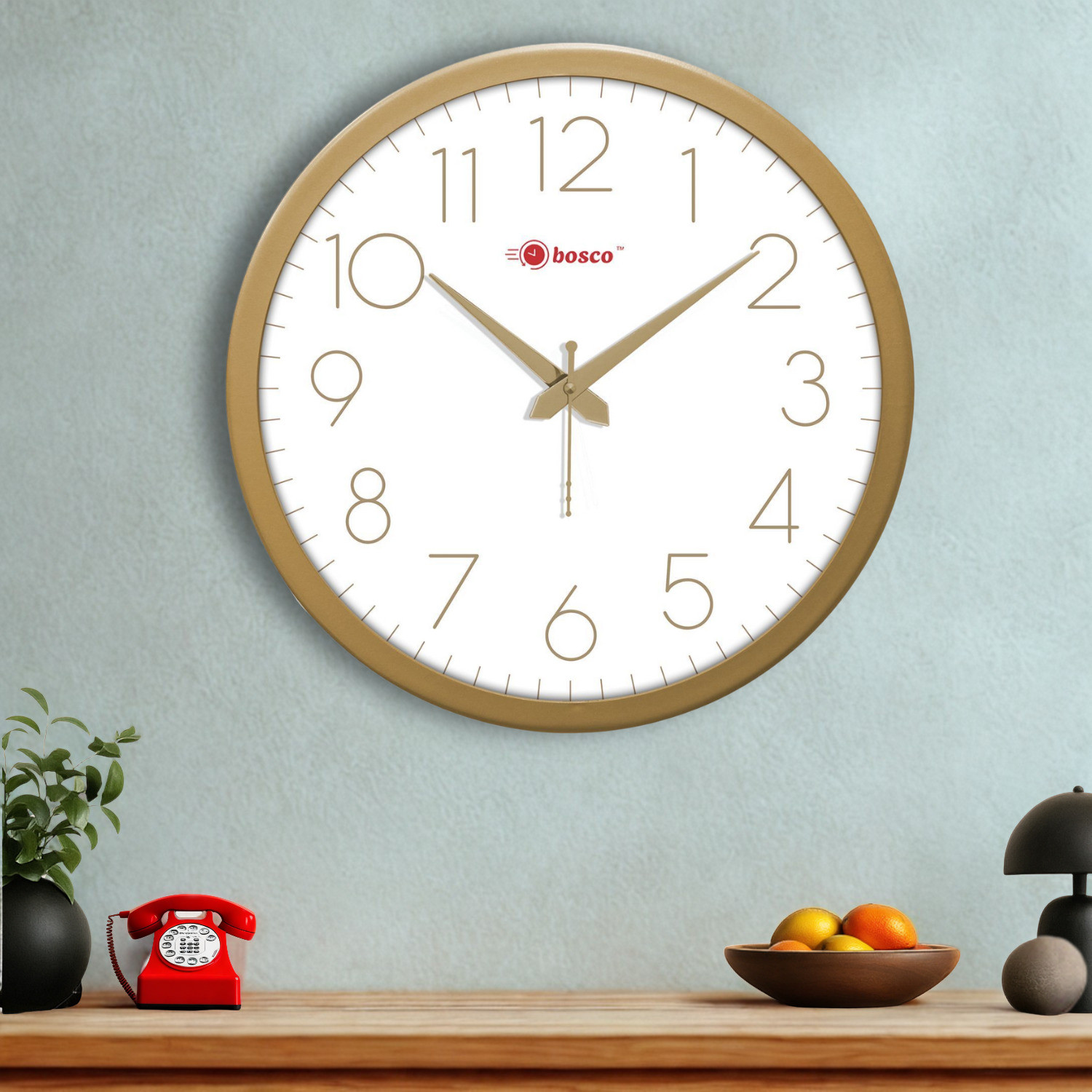 Image of BOSCO Analog 30 cm X 30 cm Wall Clock