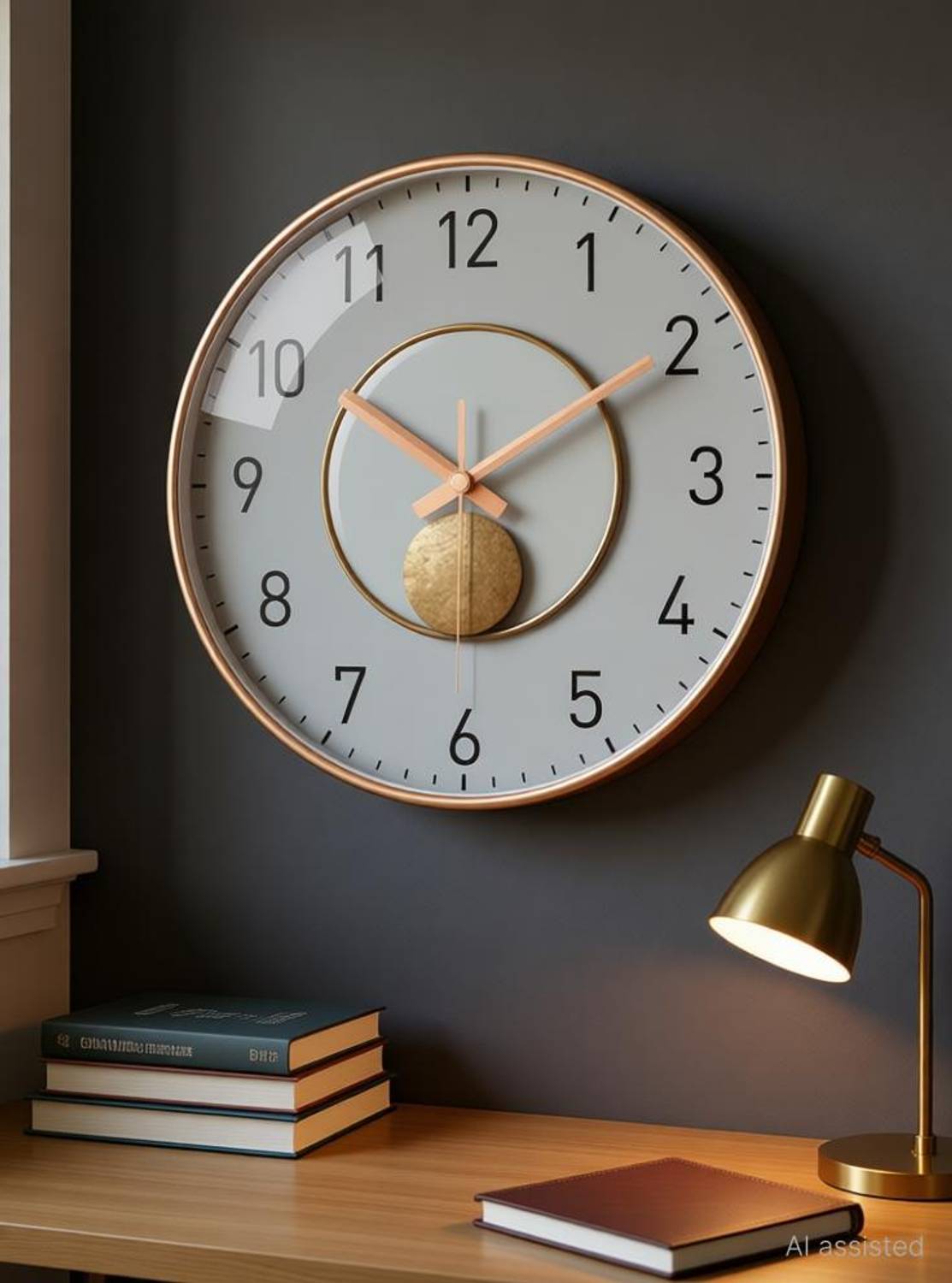AshandRoh Analog 30 cm X 30 cm Wall Clock
