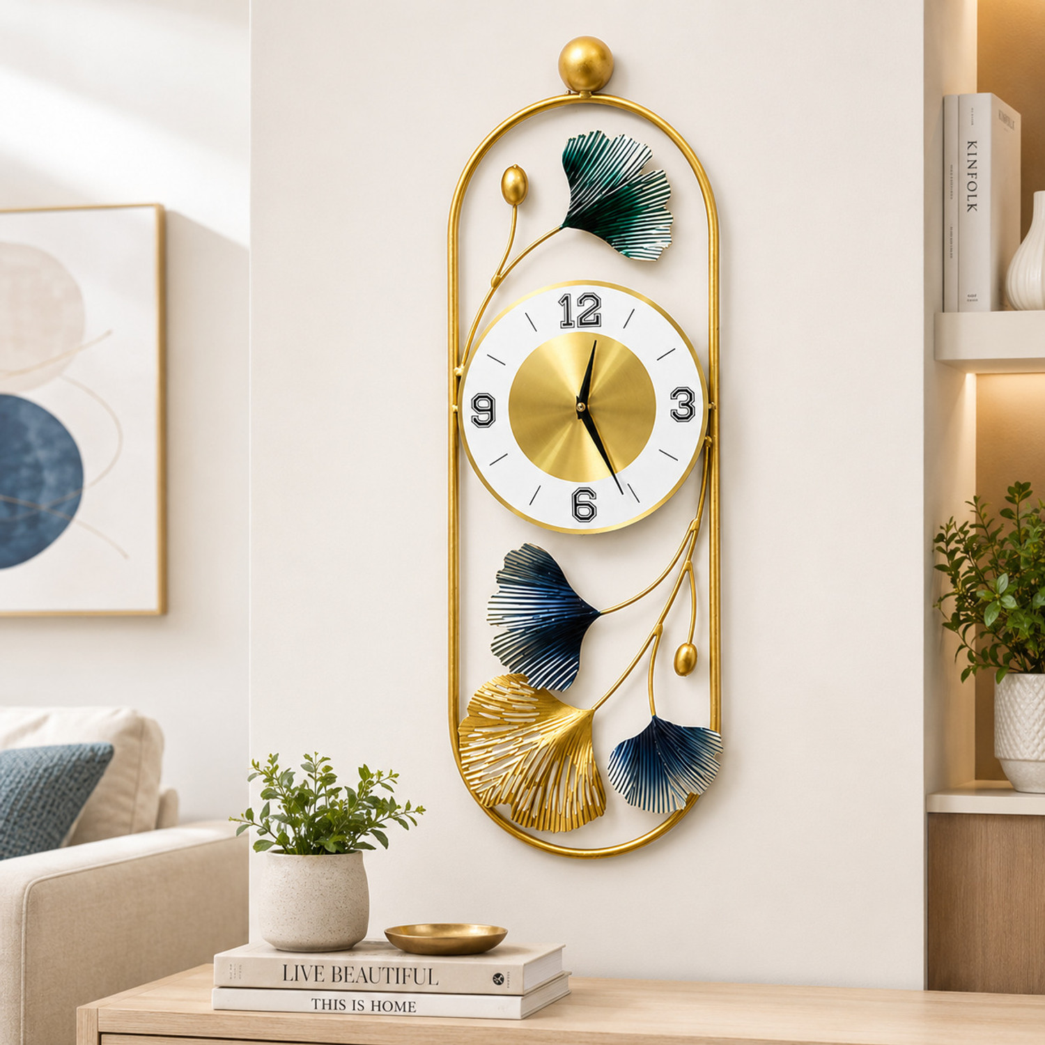 Image of Funterest Analog 10 cm X 22.5 cm Wall Clock (Multicolor, Without Glass, Standard)