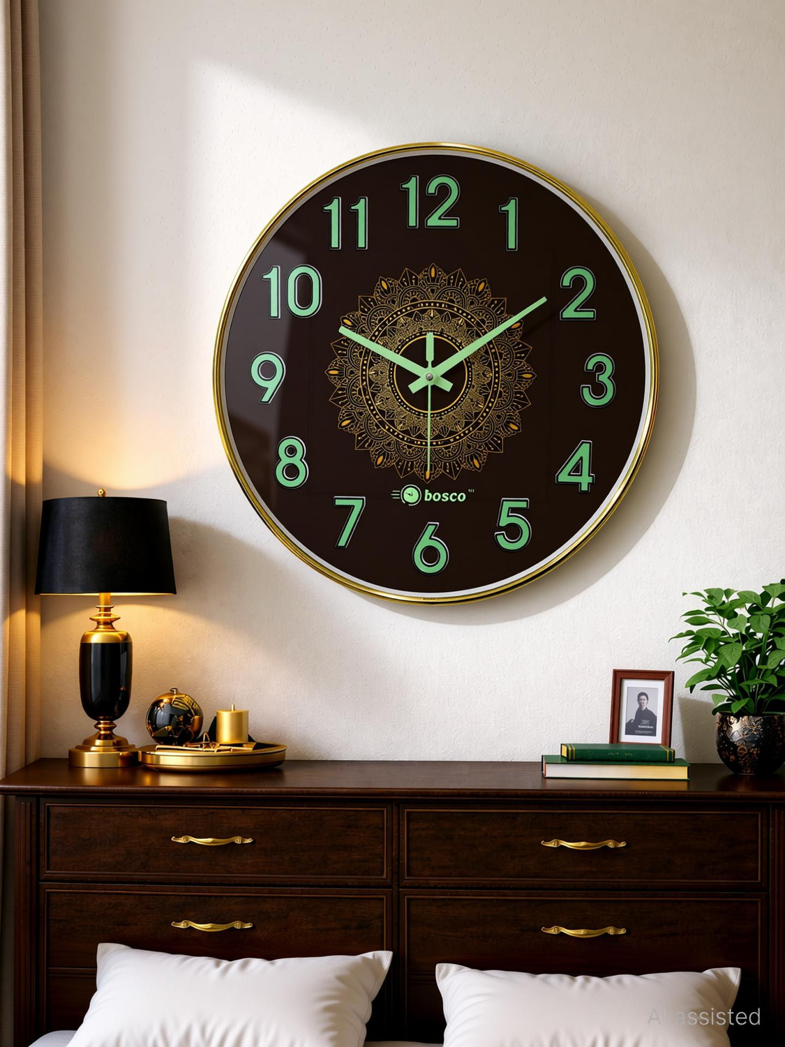 Image of BOSCO Analog 33 cm X 33 cm Wall Clock