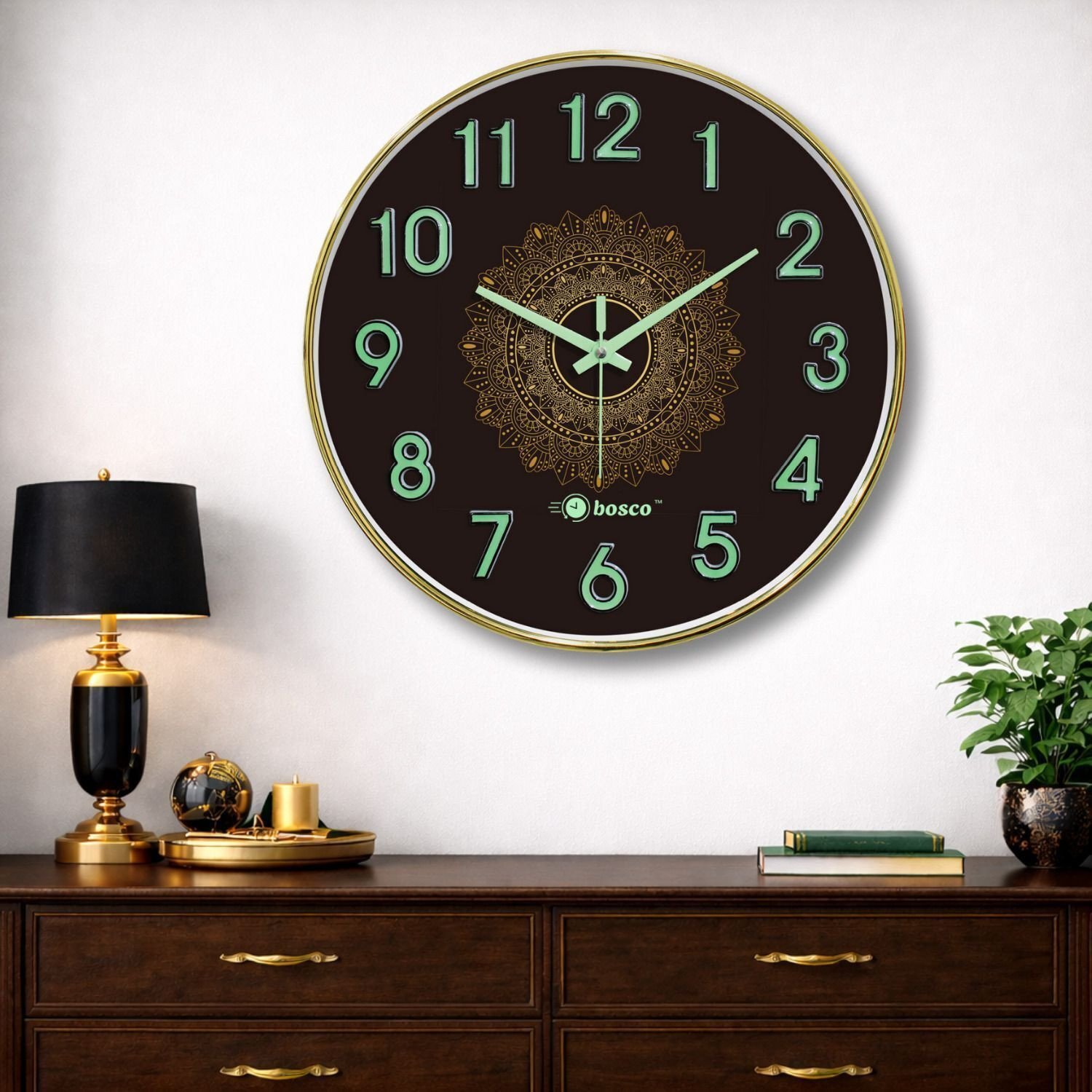 Image of BOSCO Analog 33 cm X 33 cm Wall Clock