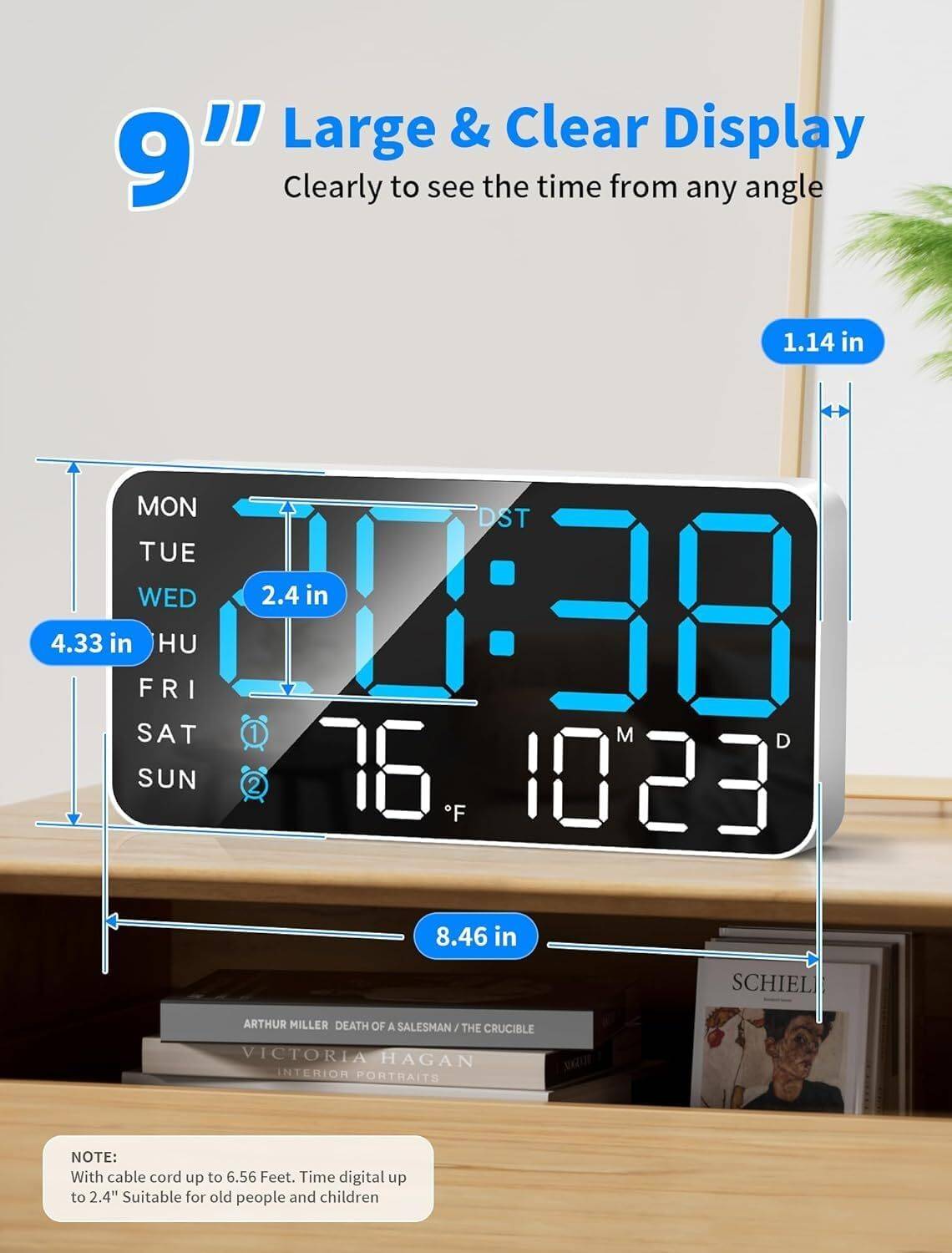 korvilenterprise 11 cm X 21.5 cm Digital Wall Clock - Image 4