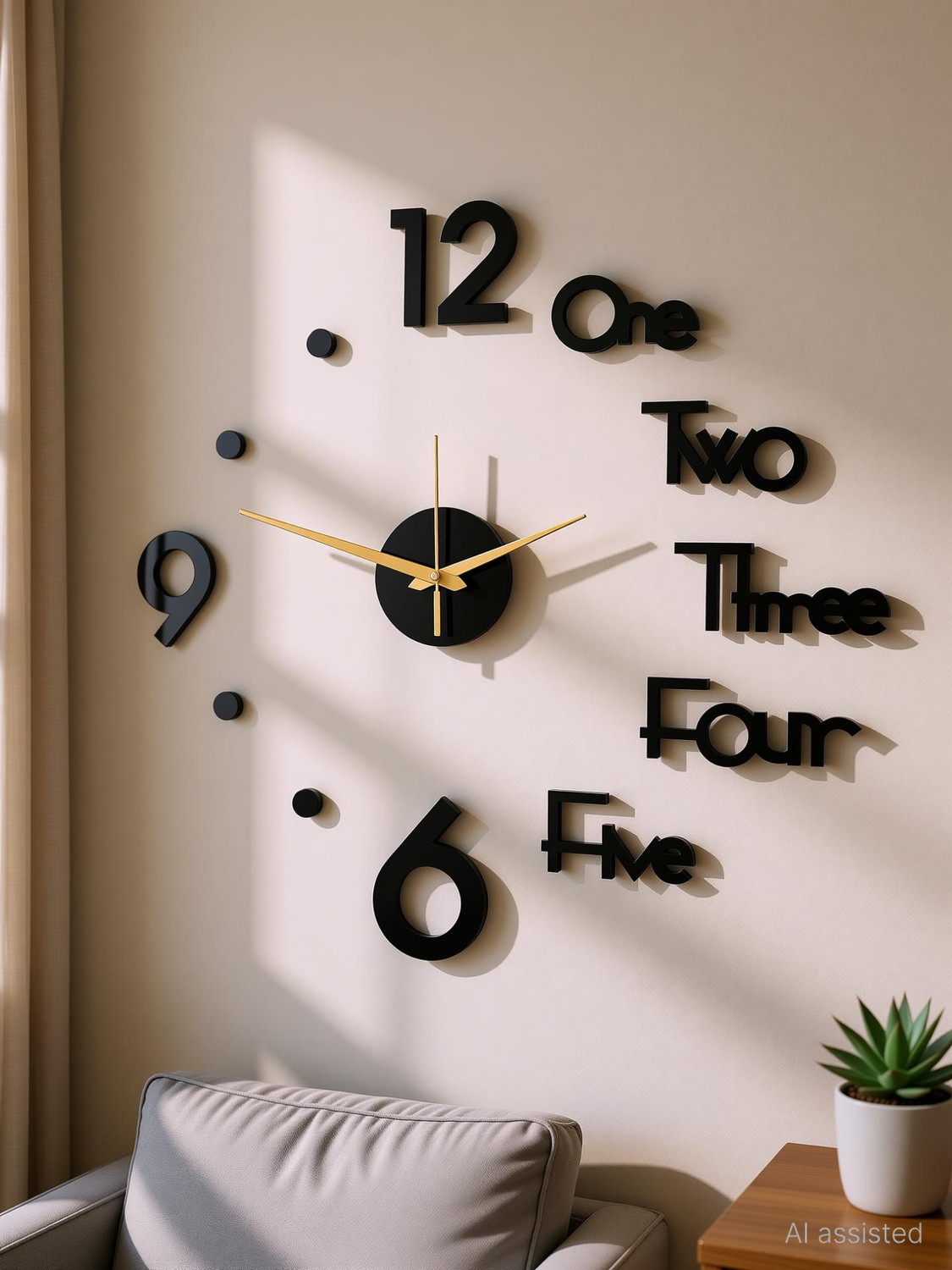 Image of Quicktime Analog 70 cm X 70 cm Wall Clock