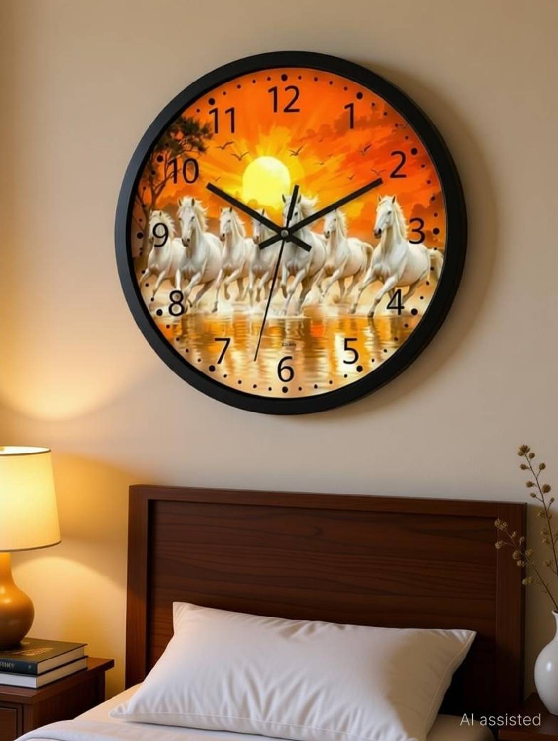 AJLANO Analog 25 cm X 25 cm Wall Clock