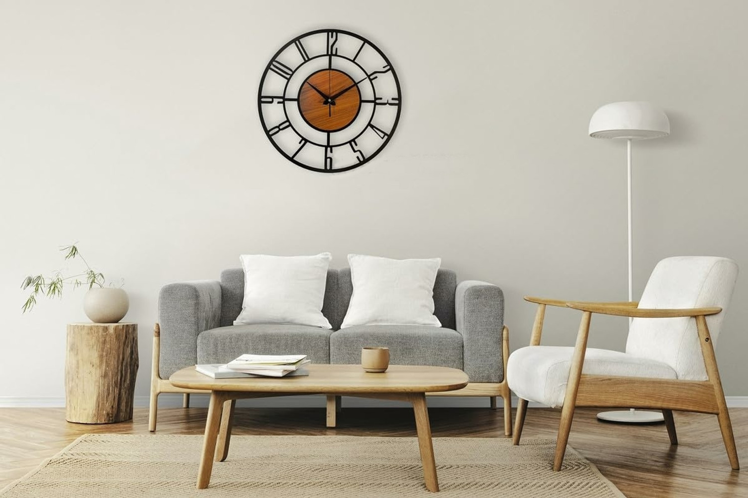 Image of Flipkart SmartBuy Analog 50 cm X 50 cm Wall Clock (Black, Without Glass, Standard)