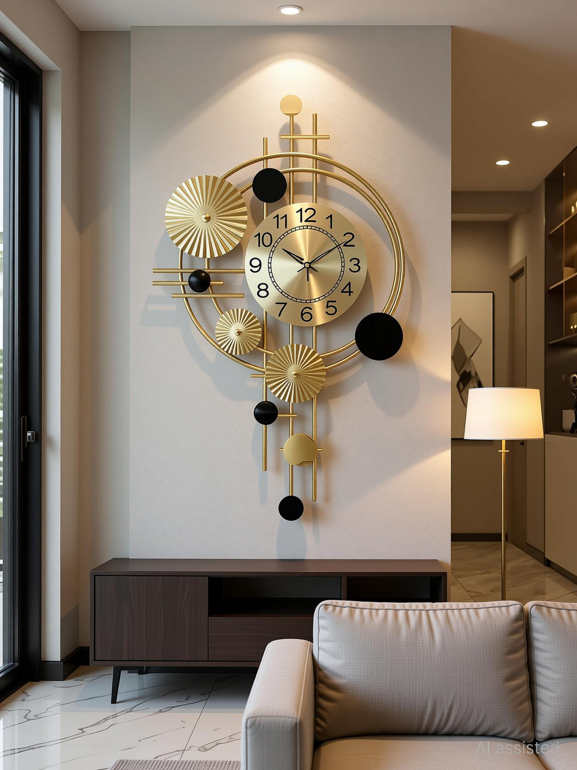 Image of Unique Star M S Analog 54 cm X 70 cm Wall Clock