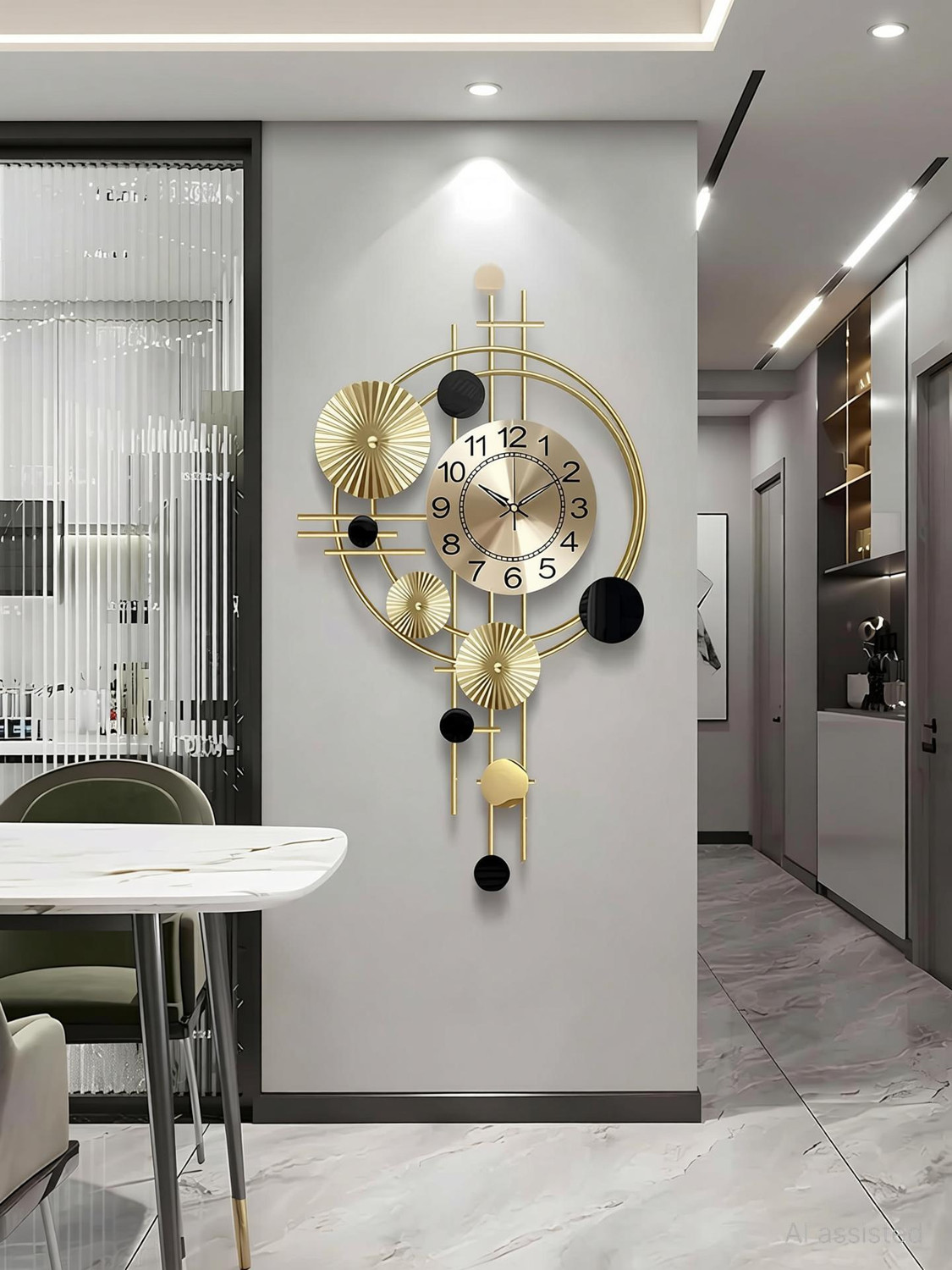 Image of Unique Star M S Analog 54 cm X 70 cm Wall Clock