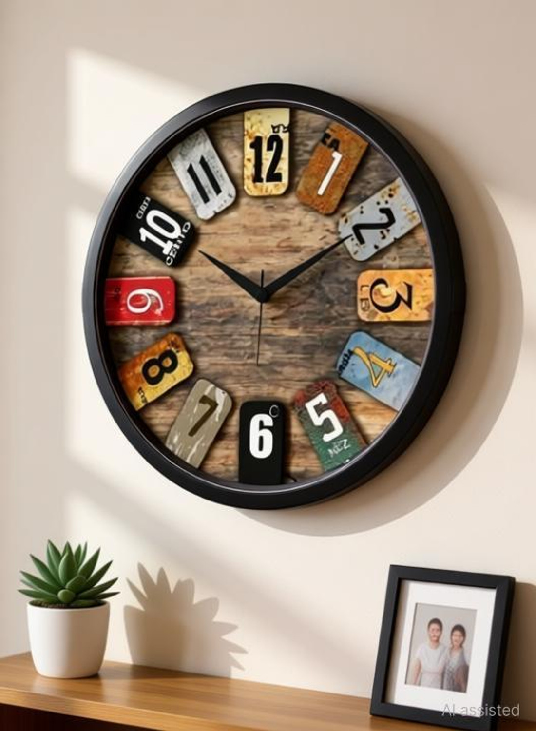 Image of AshaShine Analog 25 cm X 25 cm Wall Clock