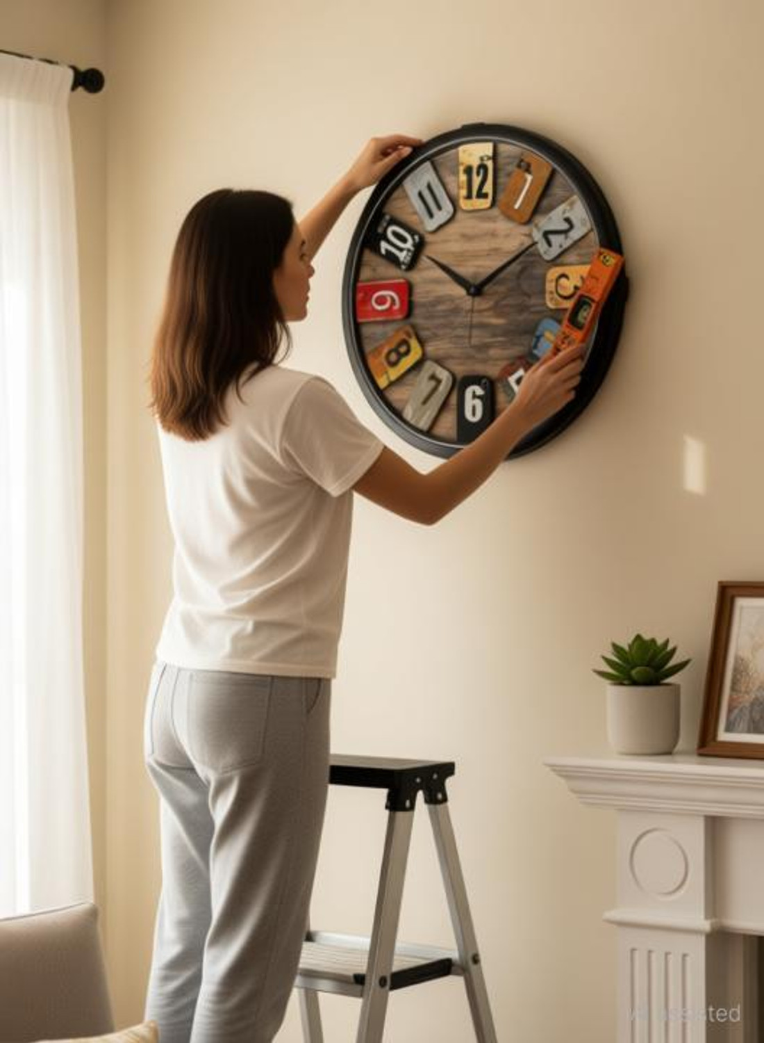 Image of AshaShine Analog 25 cm X 25 cm Wall Clock