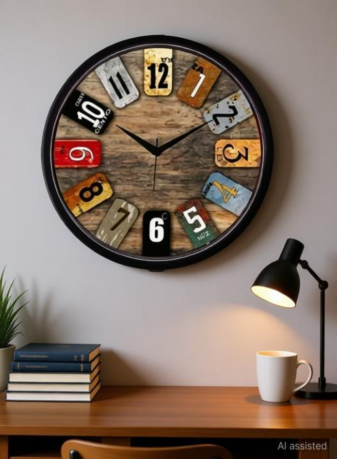 Image of AshaShine Analog 25 cm X 25 cm Wall Clock