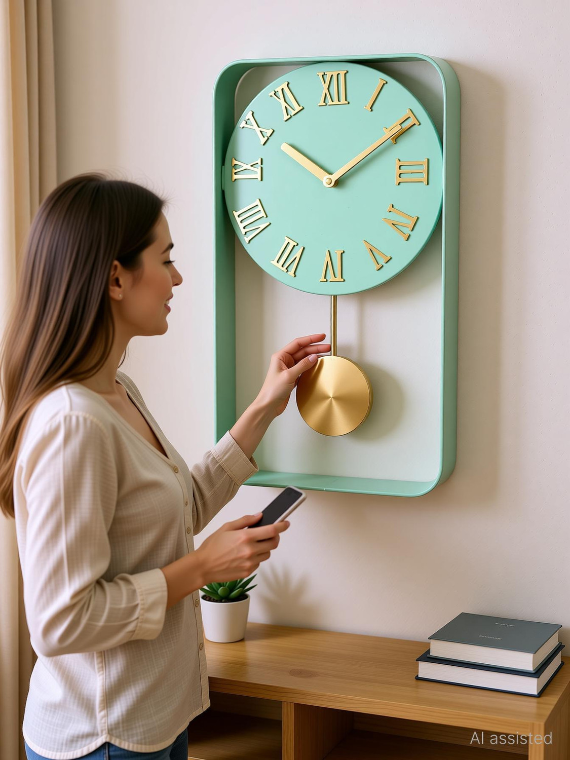 Image of Flipkart SmartBuy Analog 34 cm X 18.5 cm Wall Clock
