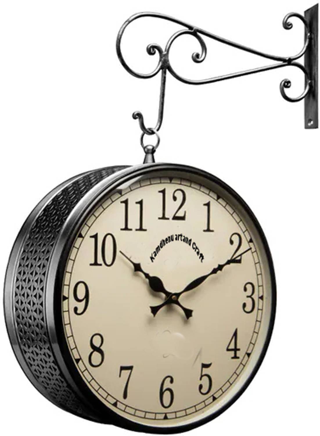 kamdhenu art and craft Analog 20 cm X 20 cm Wall Clock (Black, Wi