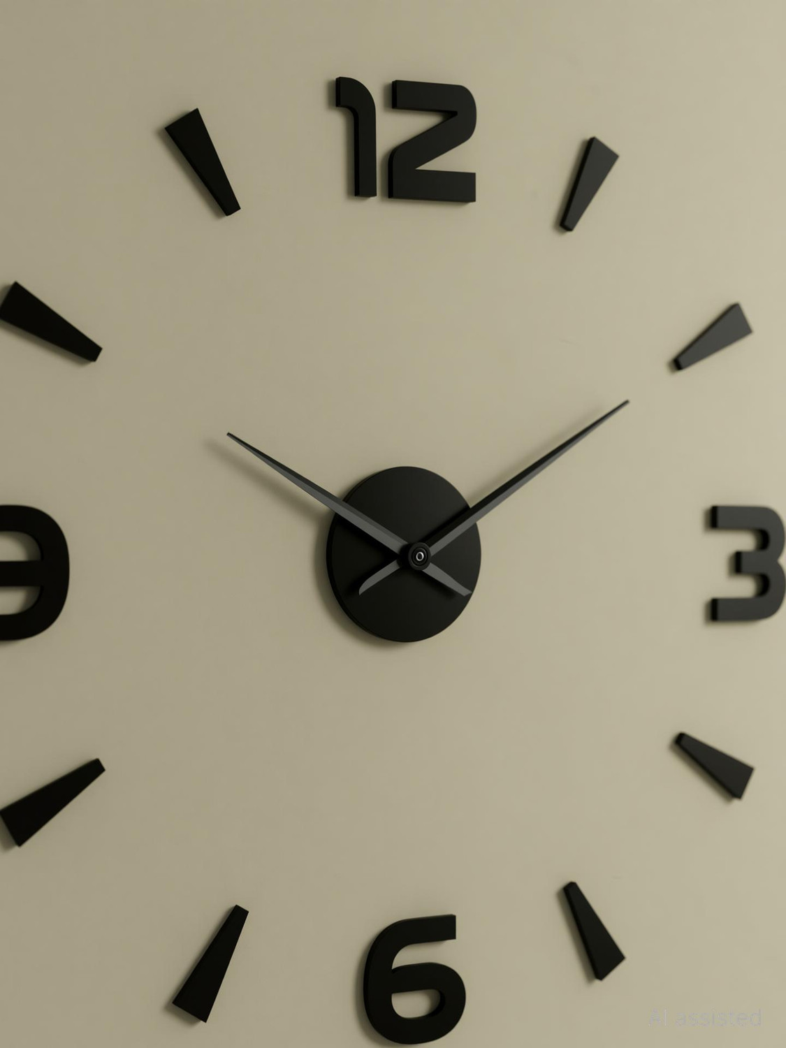Image of HomeDeal Analog-Digital 59 cm X 55 cm Wall Clock