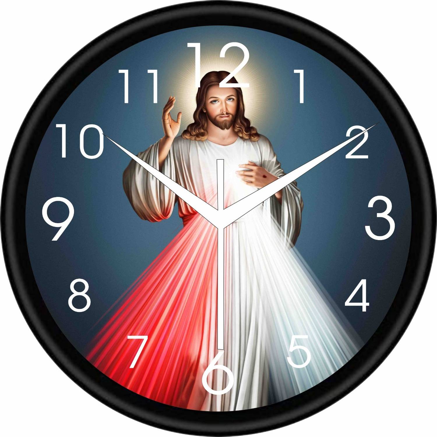 PR Craft Analog 25 cm X 25 cm Wall Clock (Black, With Glass, Stan