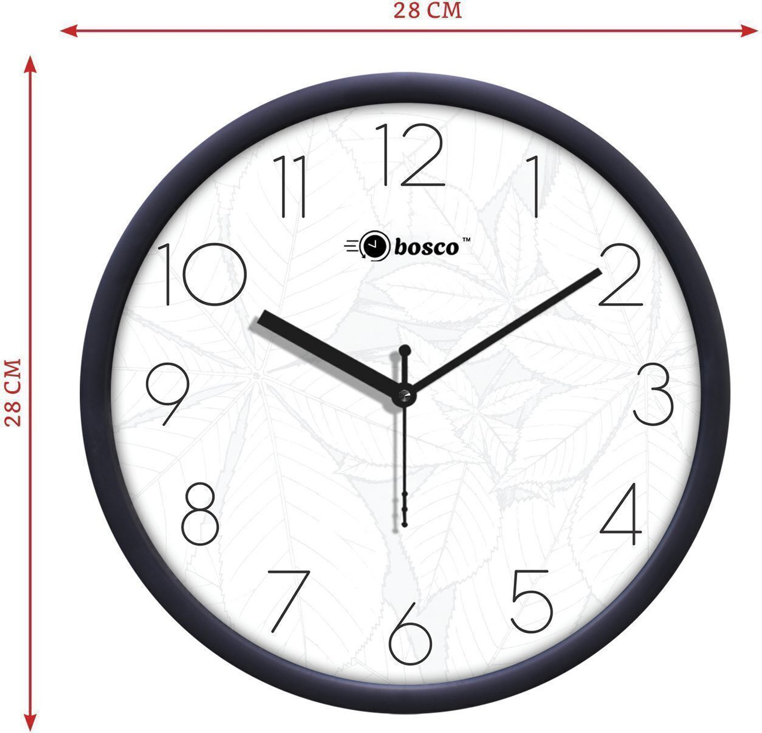 Image of BOSCO Analog 28 cm X 28 cm Wall Clock