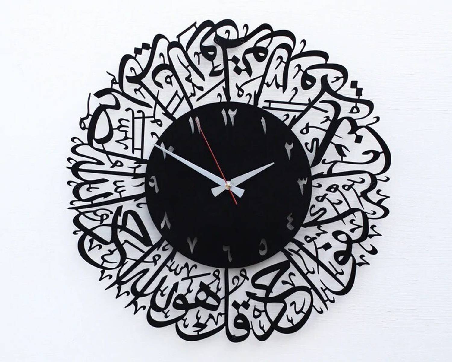 Auromin Analog 40 cm X 40 cm Wall Clock (Black, Gold, Without Gla