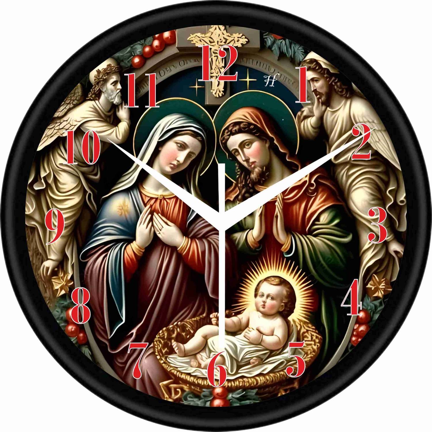 Ujjawal enterprise Analog 25 cm X 25 cm Wall Clock (Multicolor, W