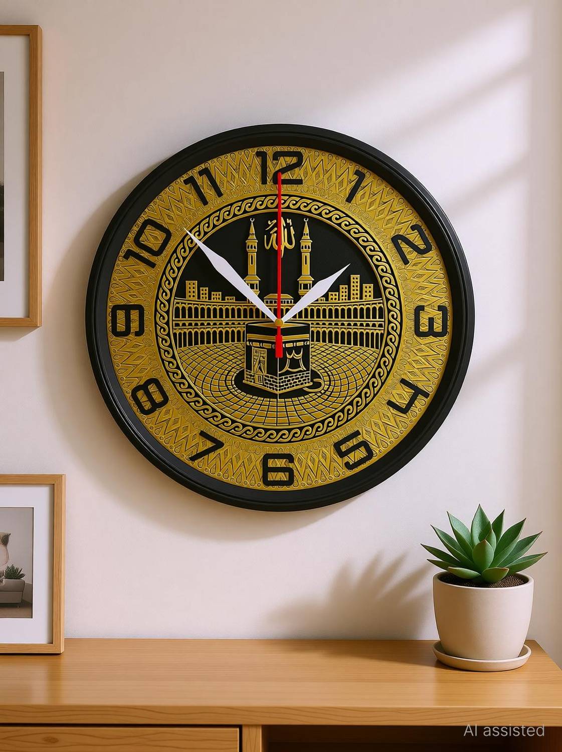 ASVCREATIONS Analog 25 cm X 25 cm Wall Clock