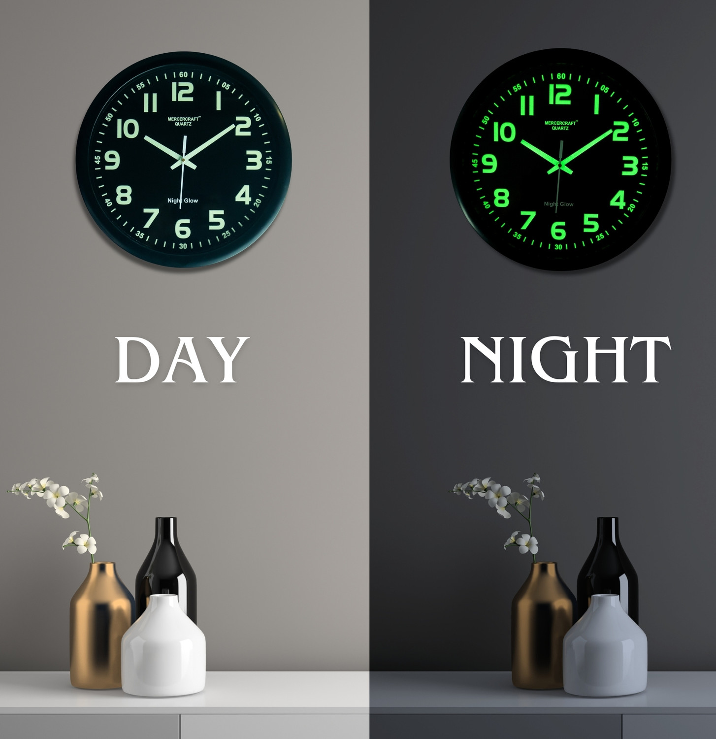 Image of MERCERCRAFT Analog 32 cm X 32 cm Wall Clock