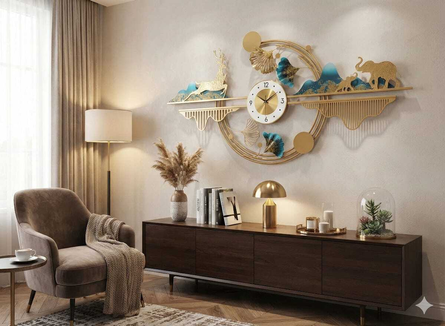Image of Jinsharnam Analog 50 cm X 95 cm Wall Clock