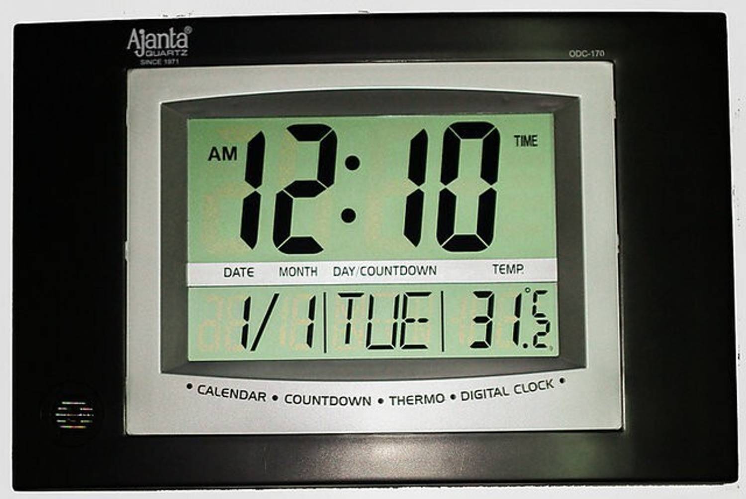 AJANTA Digital 18 cm X 18 cm Wall Clock