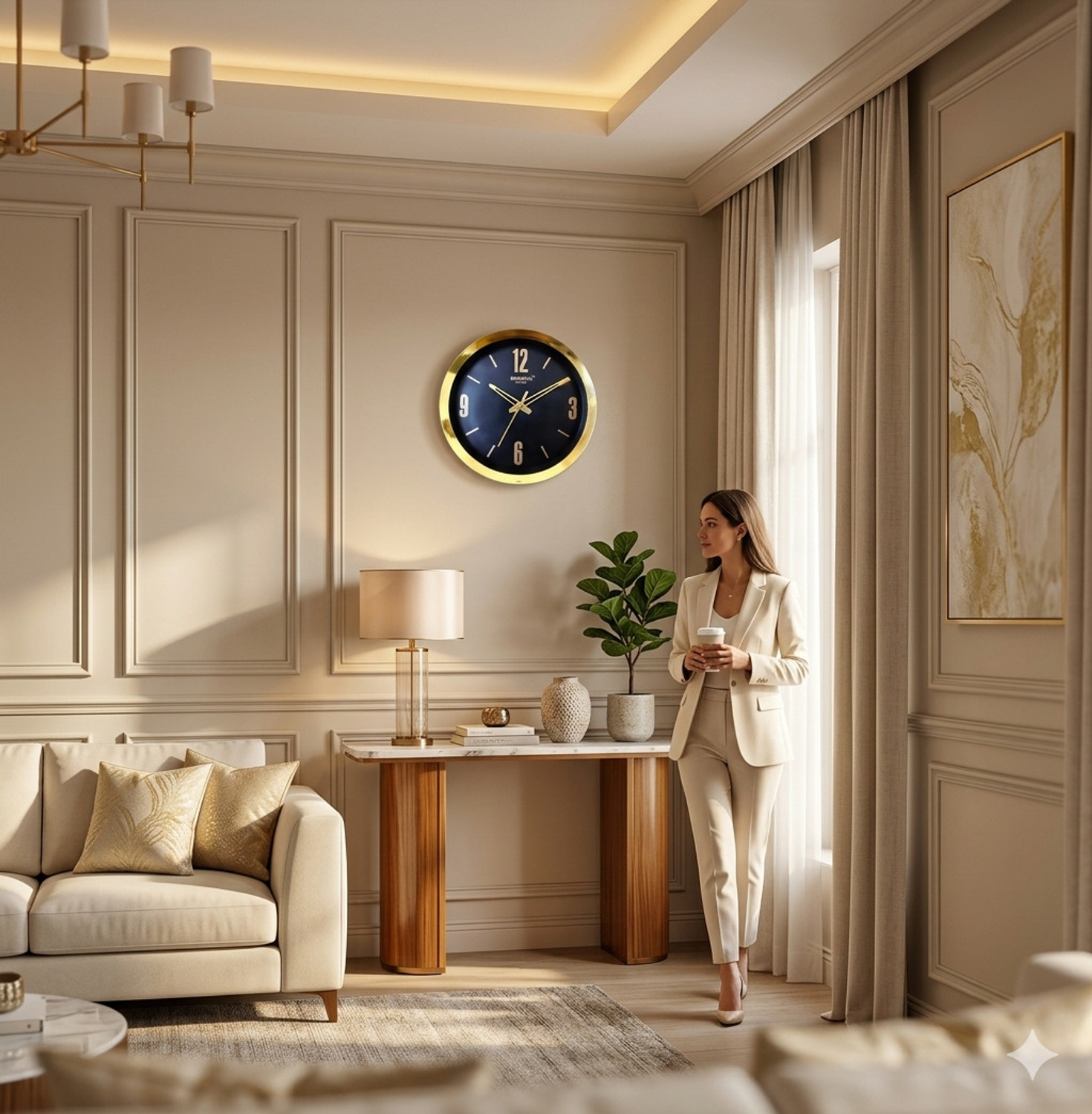 Image of Ghoniya enterprise Analog 20 cm X 20 cm Wall Clock