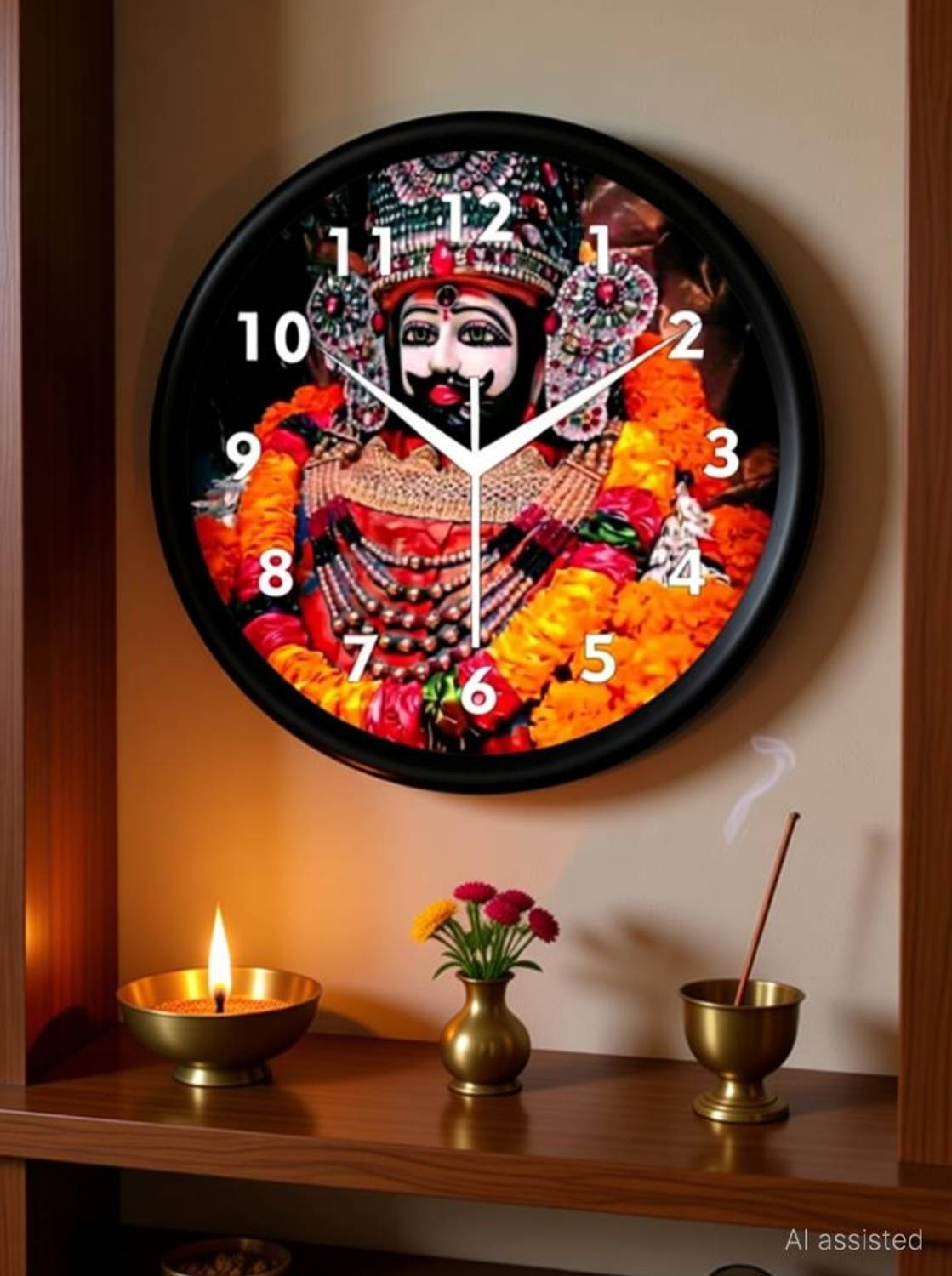 AJLANO Analog 25 cm X 25 cm Wall Clock