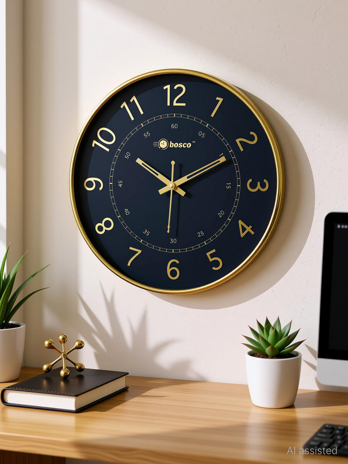 Image of BOSCO Analog 33 cm X 33 cm Wall Clock