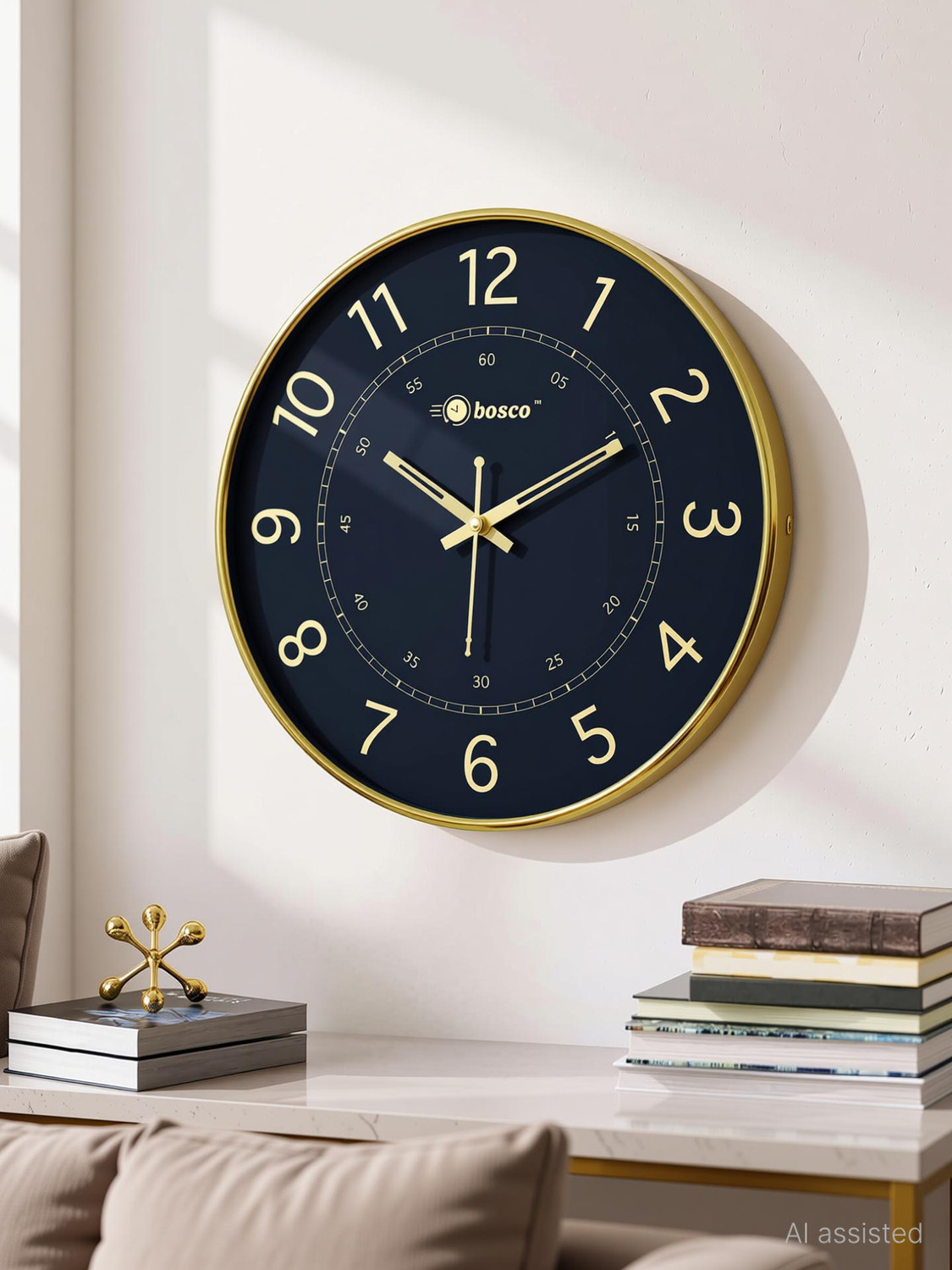 Image of BOSCO Analog 33 cm X 33 cm Wall Clock