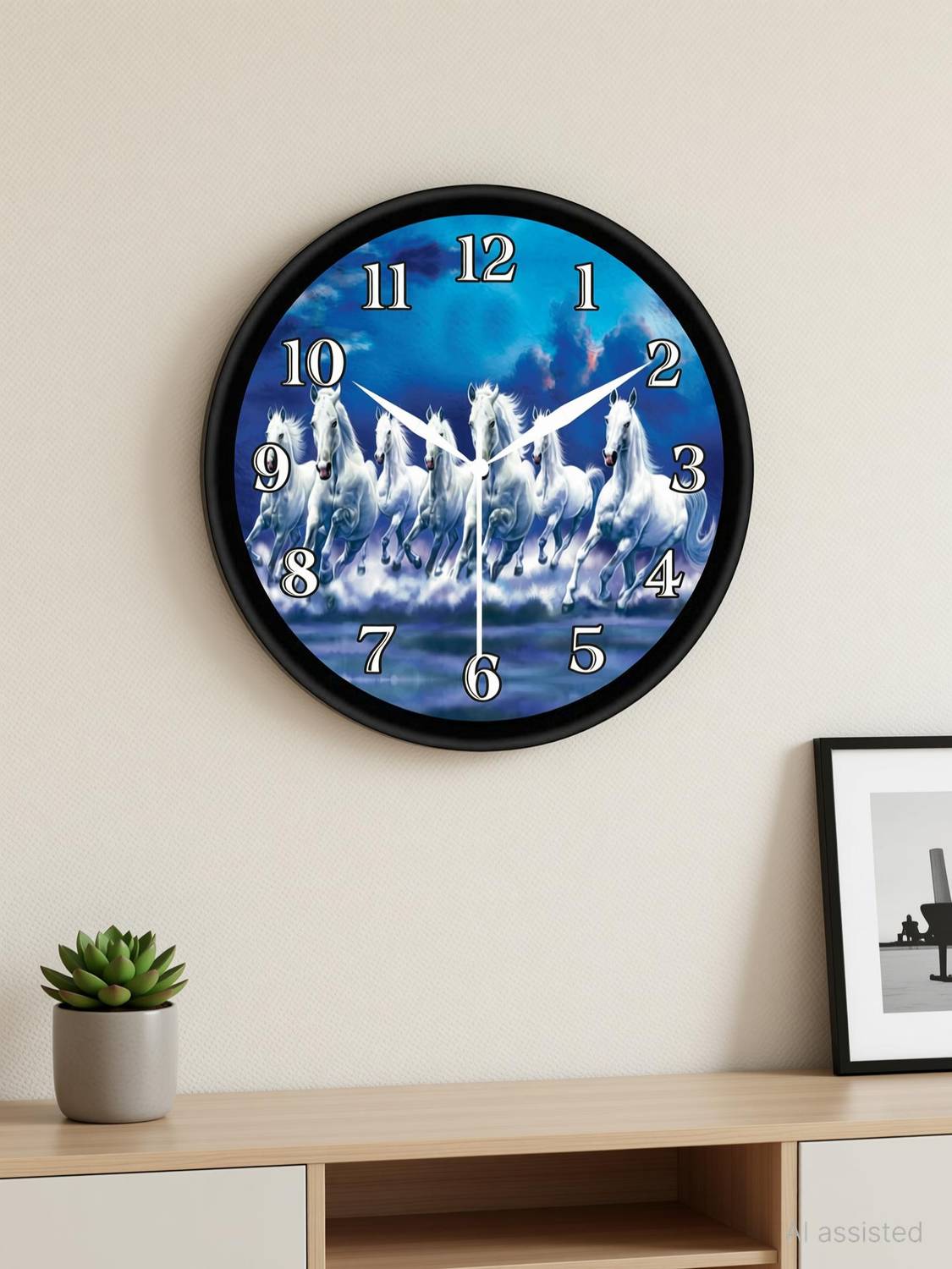 AmeraKart Analog 25.4 cm X 25.4 cm Wall Clock