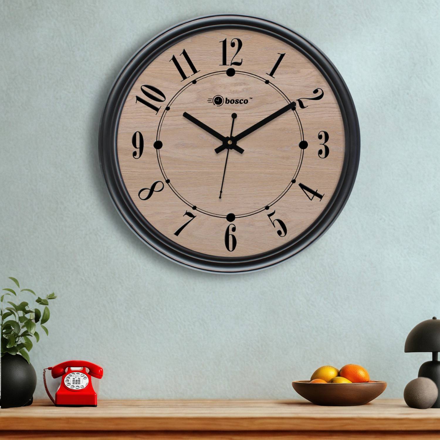 BOSCO Analog 30 cm X 30 cm Wall Clock