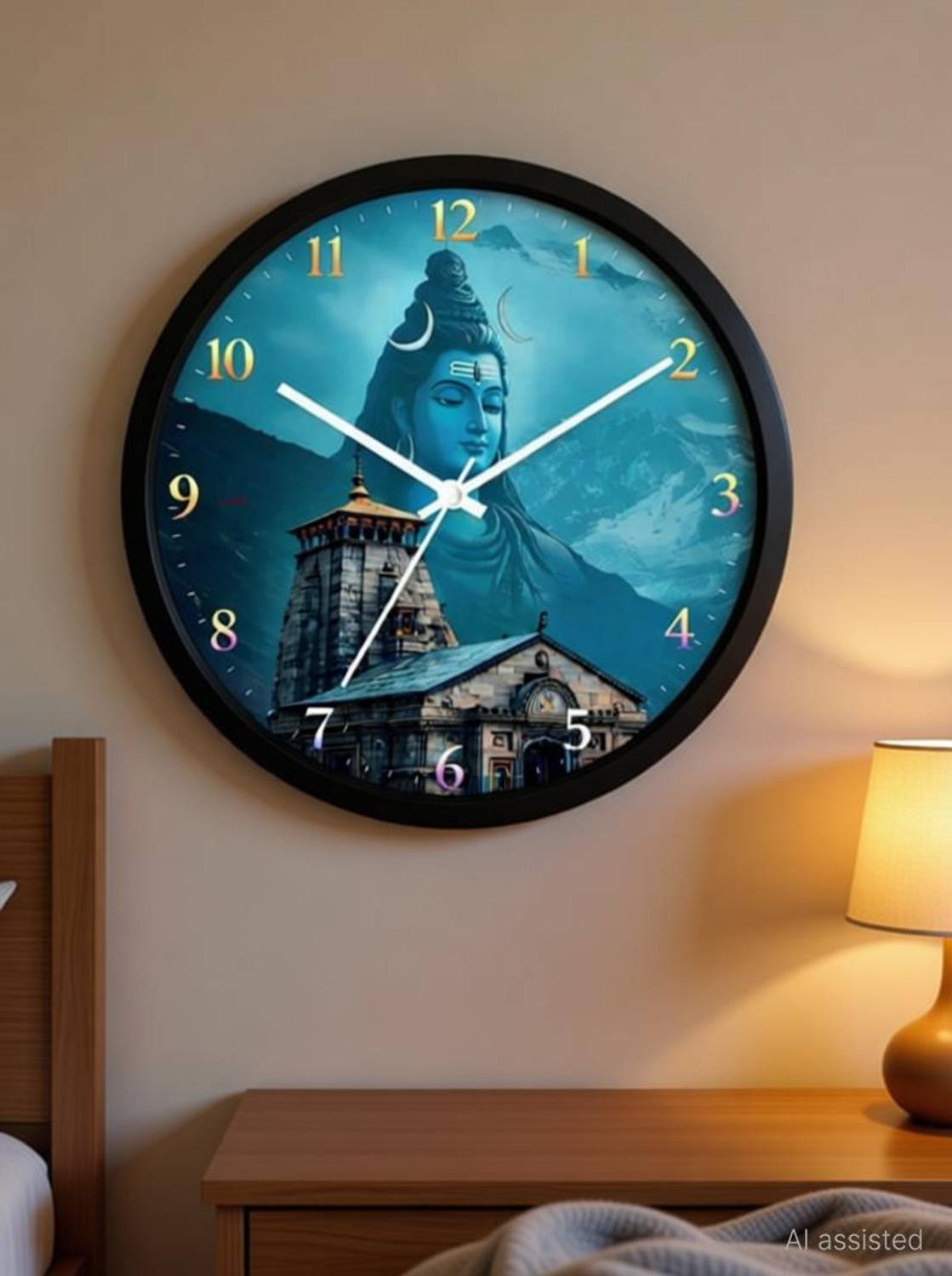 AJLANO Analog 25 cm X 25 cm Wall Clock