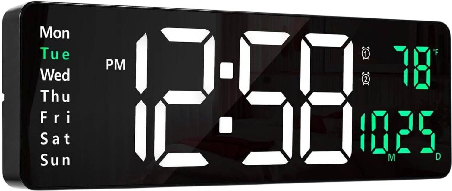 Calldrishe Digital 12 cm X 38 cm Wall Clock