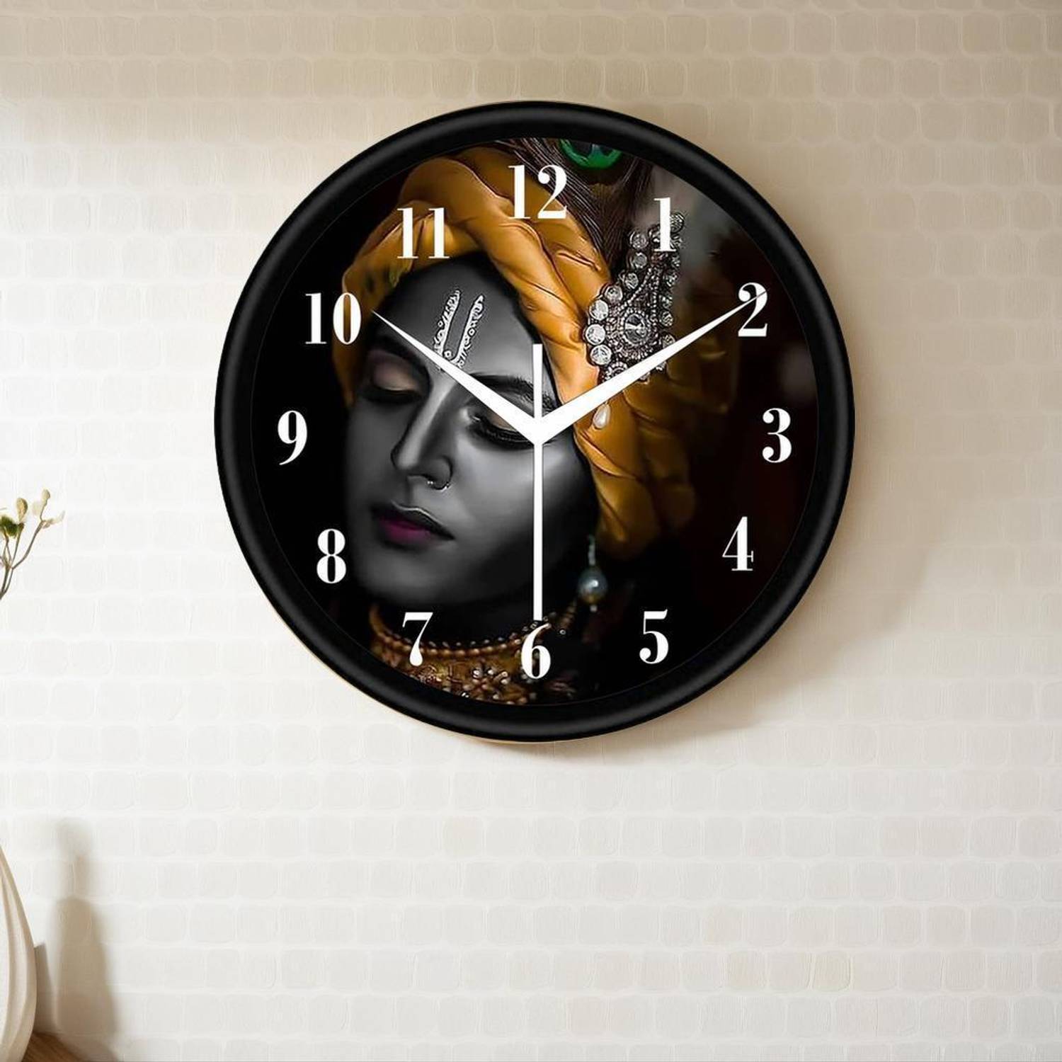 LAKHDATHAR CREATION Analog 10 cm X 25 cm Wall Clock (Multicolor,