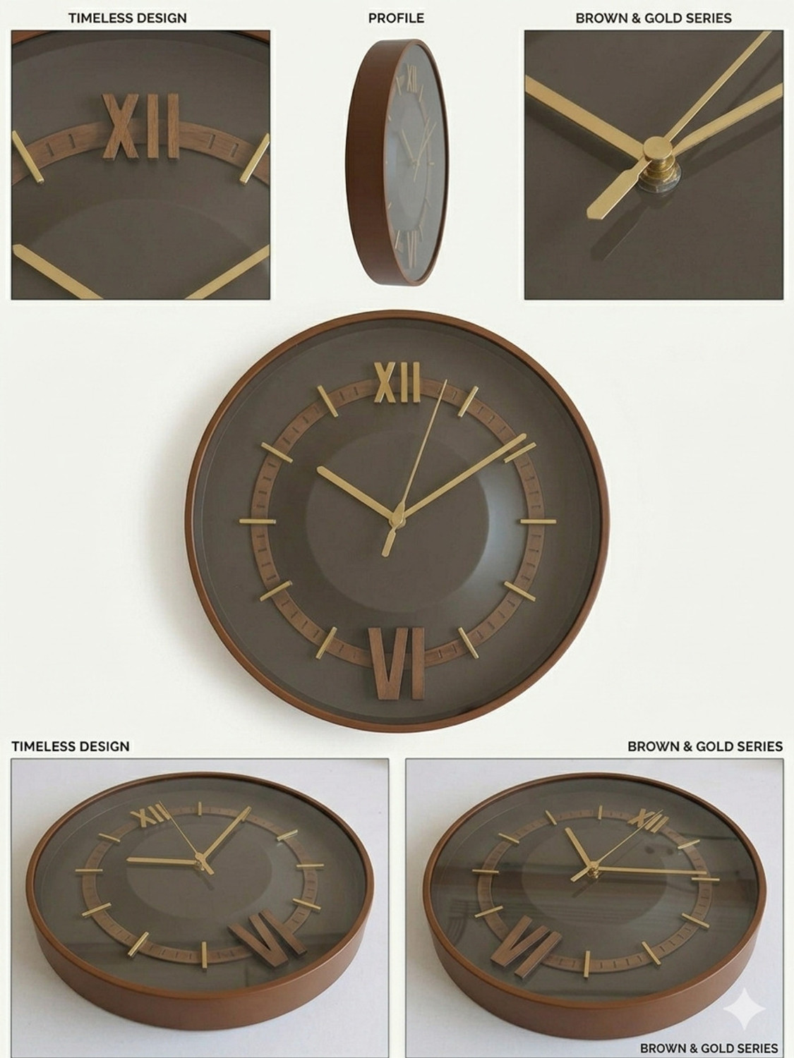 Image of Ximdeco Analog 33 cm X 33 cm Wall Clock