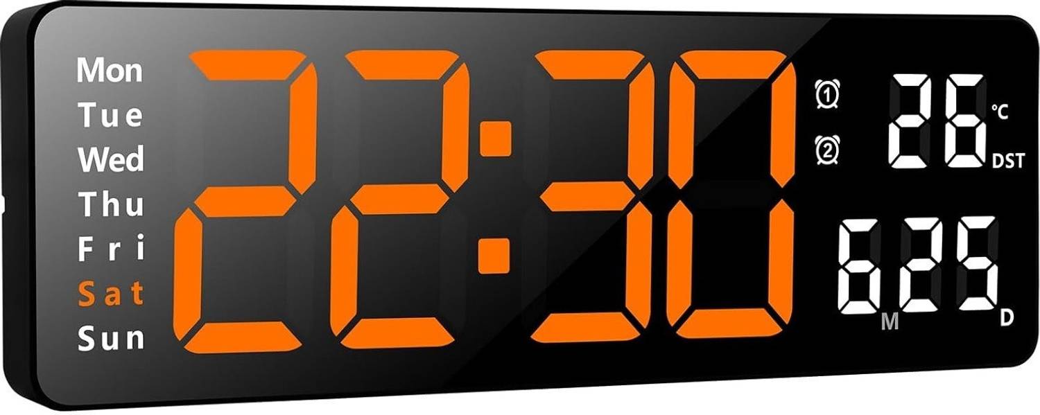 SZELAM 12x38 cm Digital Wall Clock - Image 3