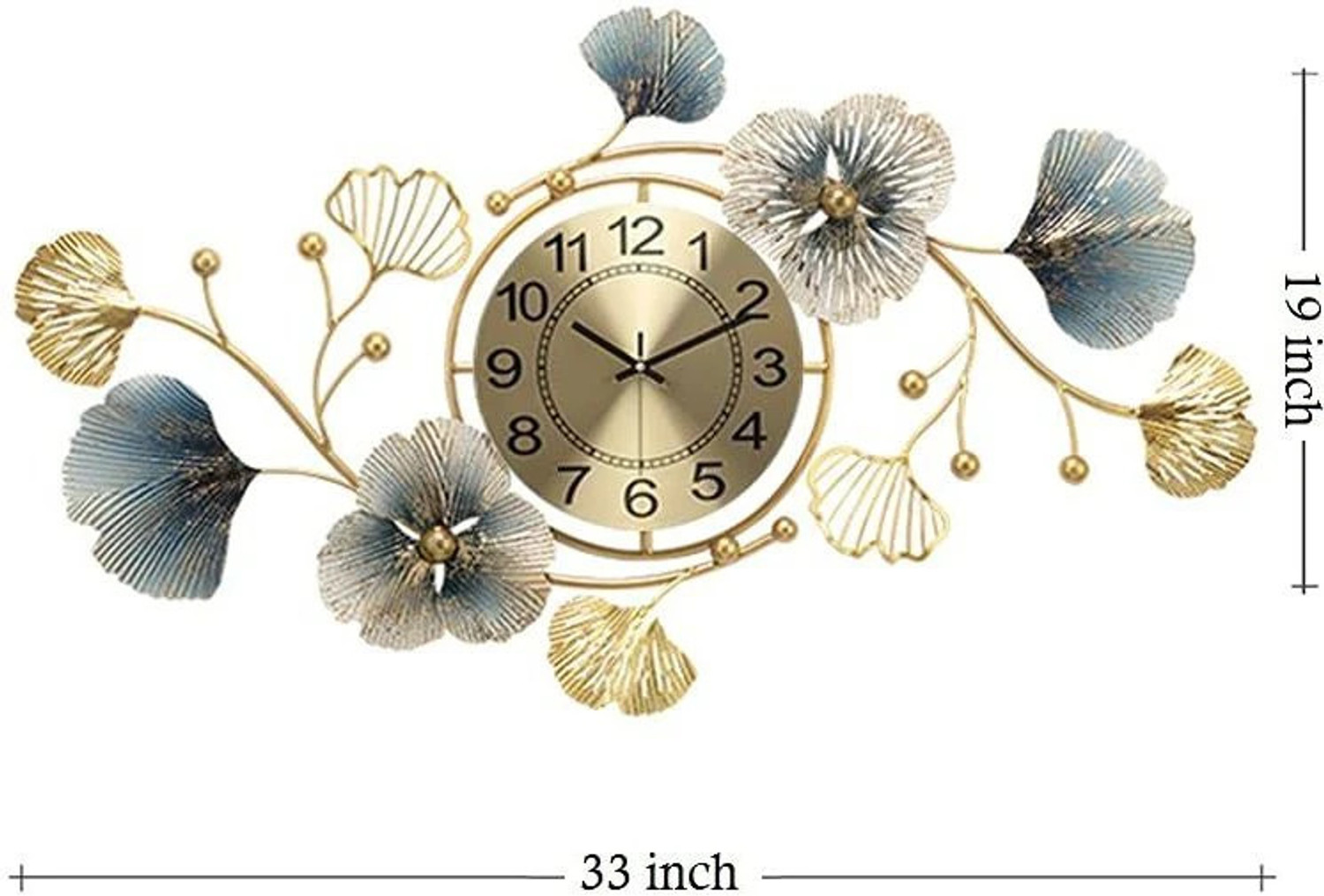 Image of F K Metals Analog 52 cm X 82 cm Wall Clock